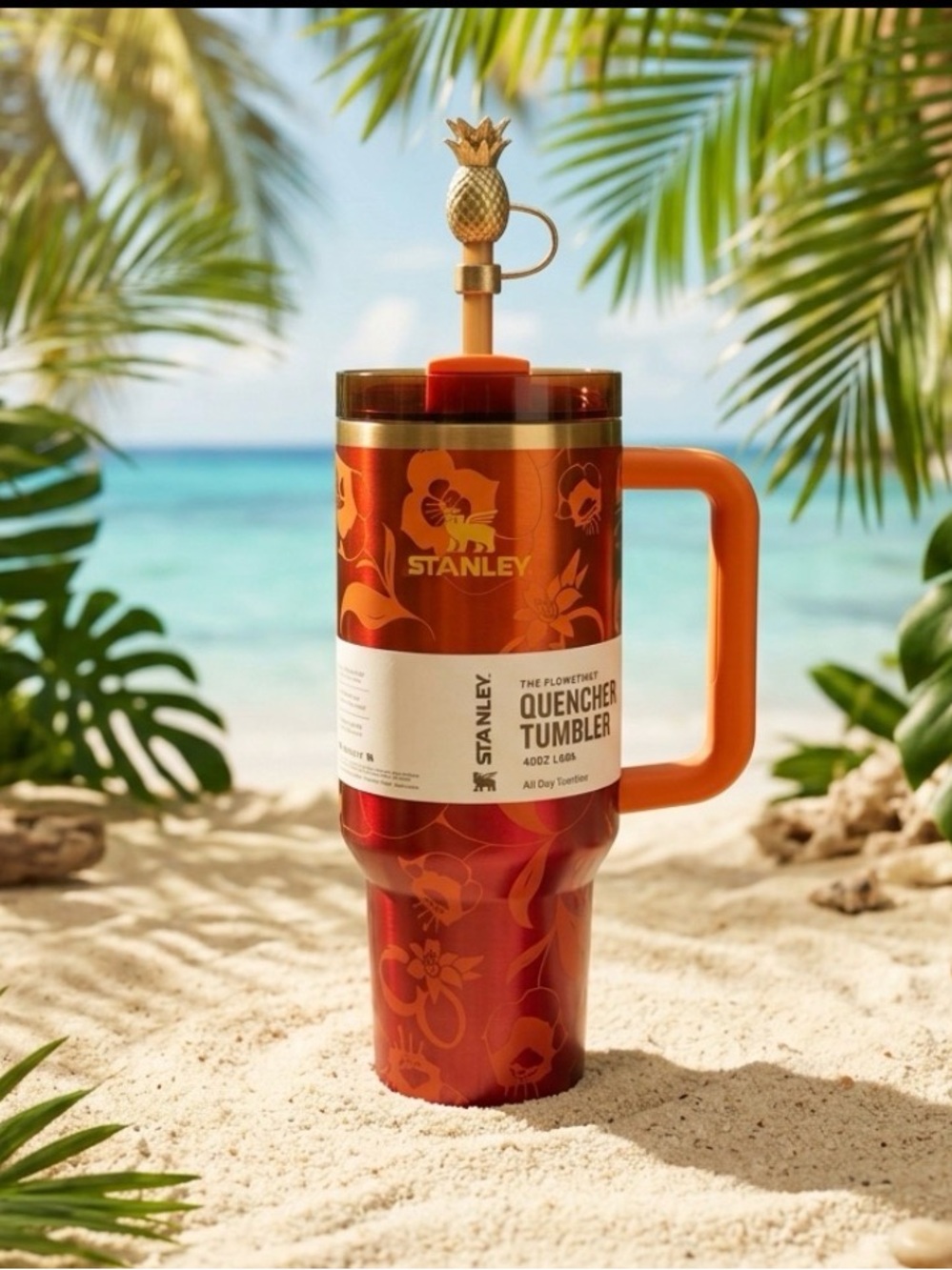 Stanley Orange Quencher Tumbler - 40oz Karol G
